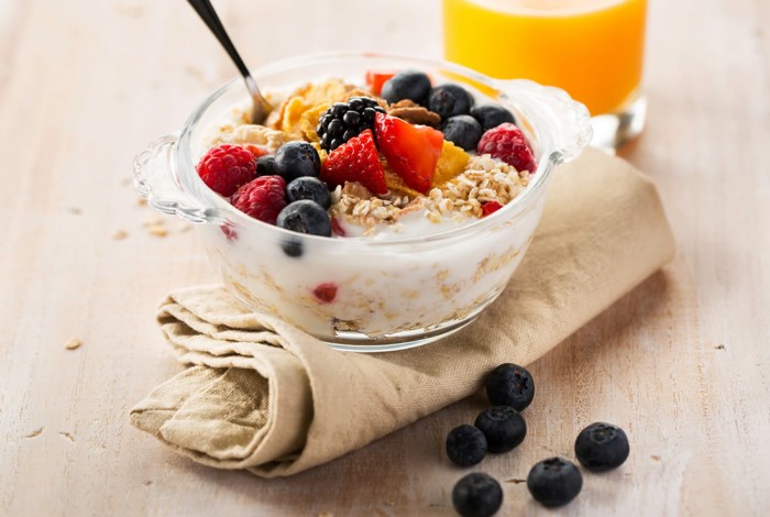 Joghurt zum Frühstück