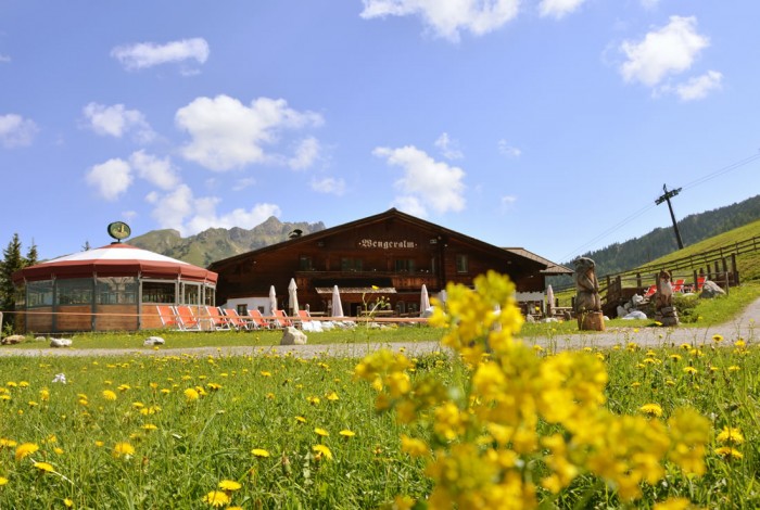 Die Wengeralm an einem sonnigen Sommertag
