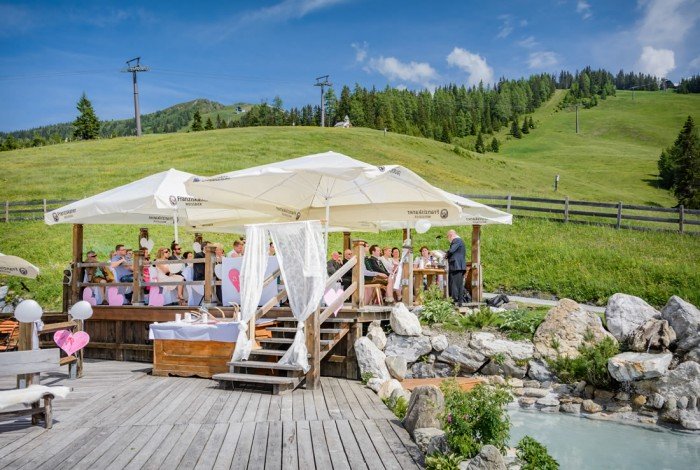 Geben Sie sich das Ja-Wort auf der Wengeralm im Gasteinertal, Österreich